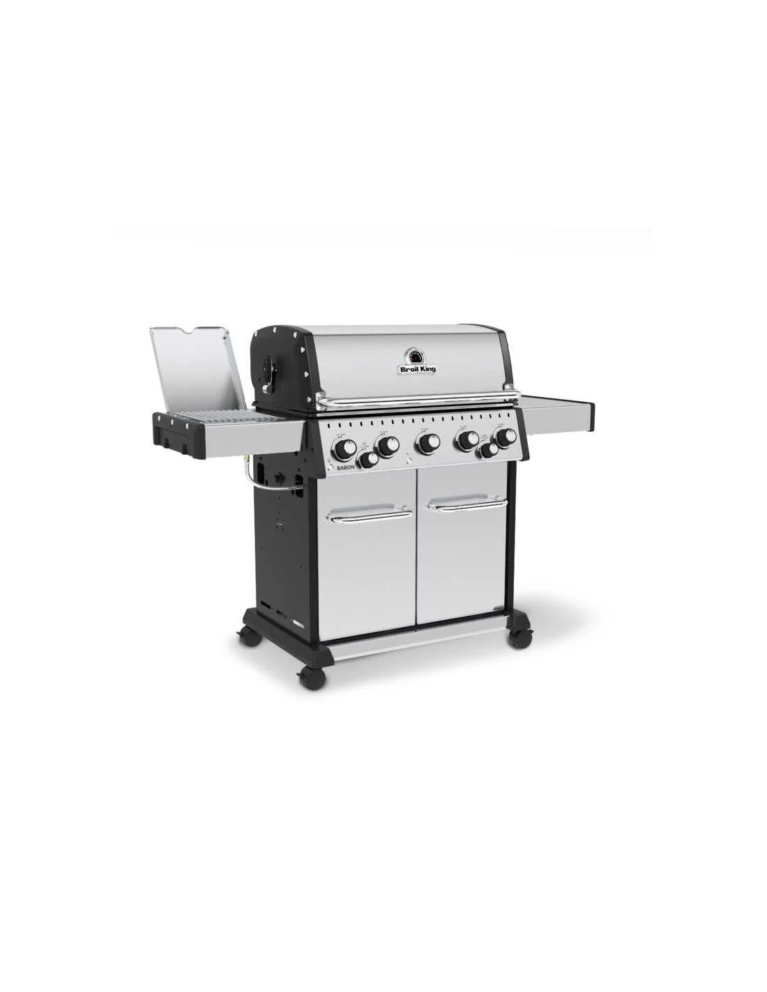BARBECUE GAZ BARON S590 IR +RÔTISSOIRE+ PLANCHA-BROIL KING – Image 2
