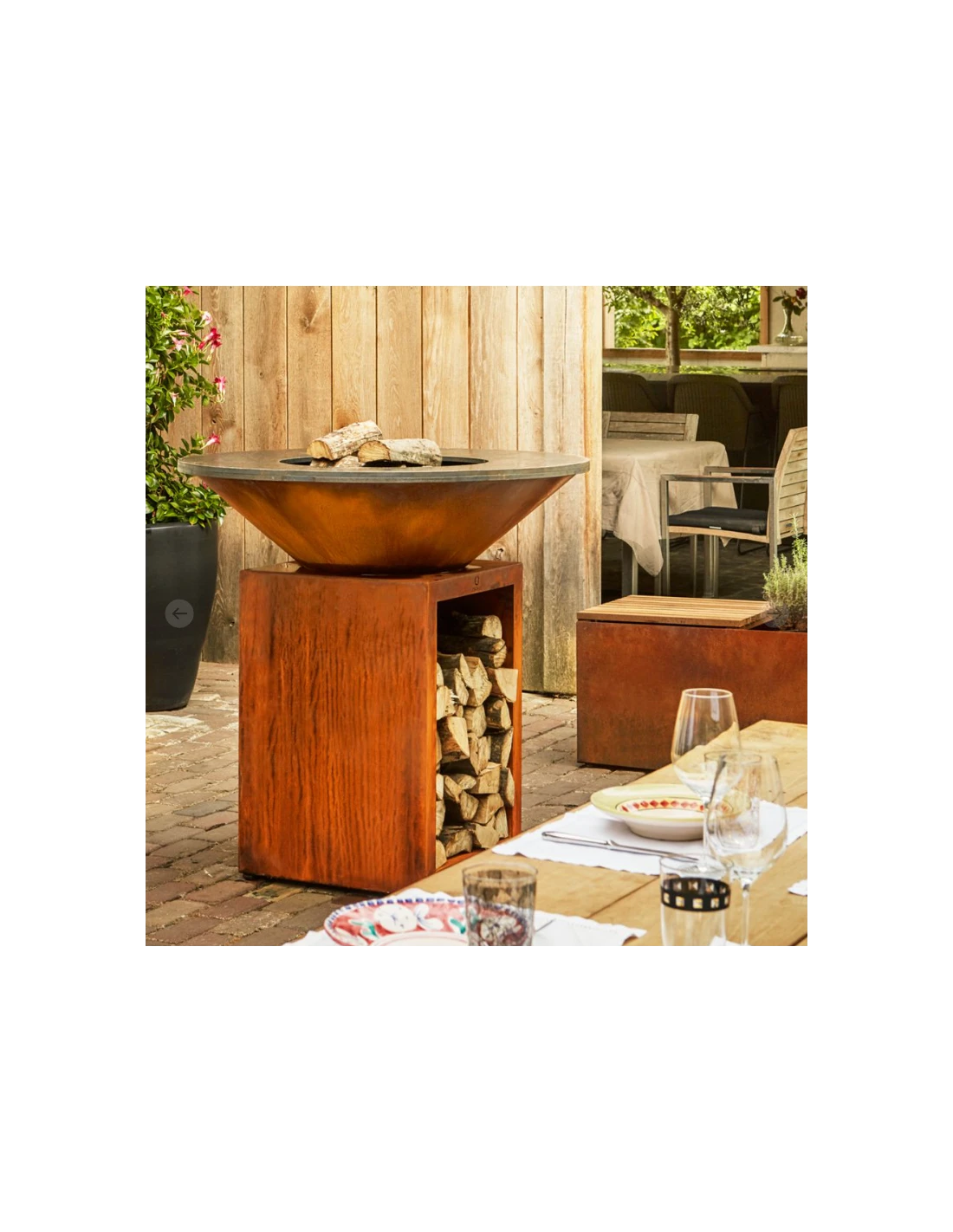 BRASERO OFYR CLASSIC STORAGE 100 CORTEN – Image 2