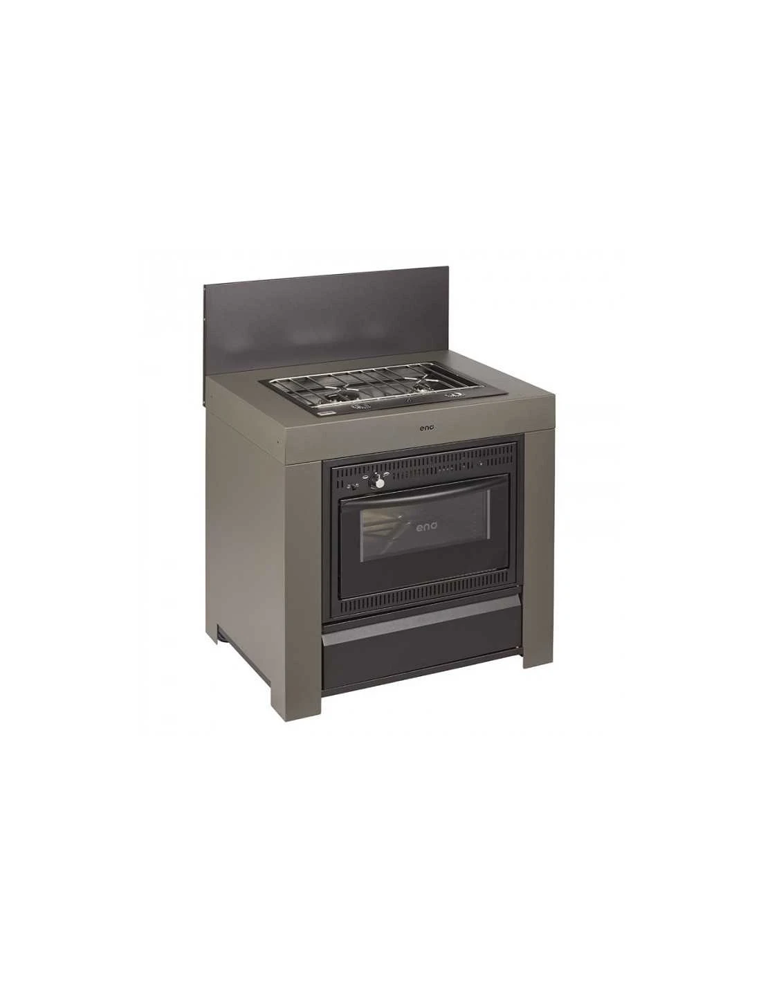 ENO MODULO COMBINE PLAQUE DE CUISSON ET FOUR ACIER GRIS CARGO – Image 2