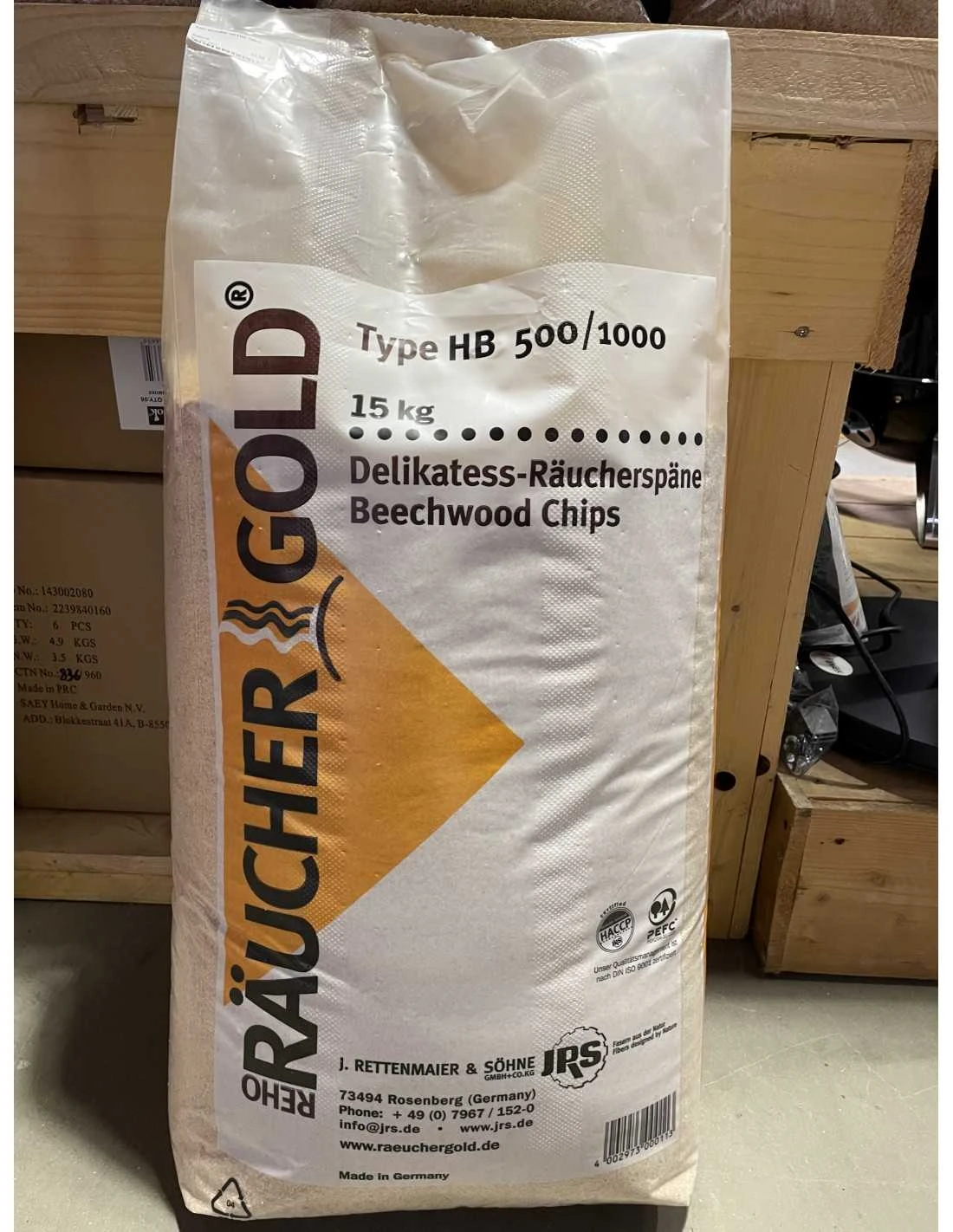 SAC SCIURE D' HÊTRE POUR FUMAGE - 15KG