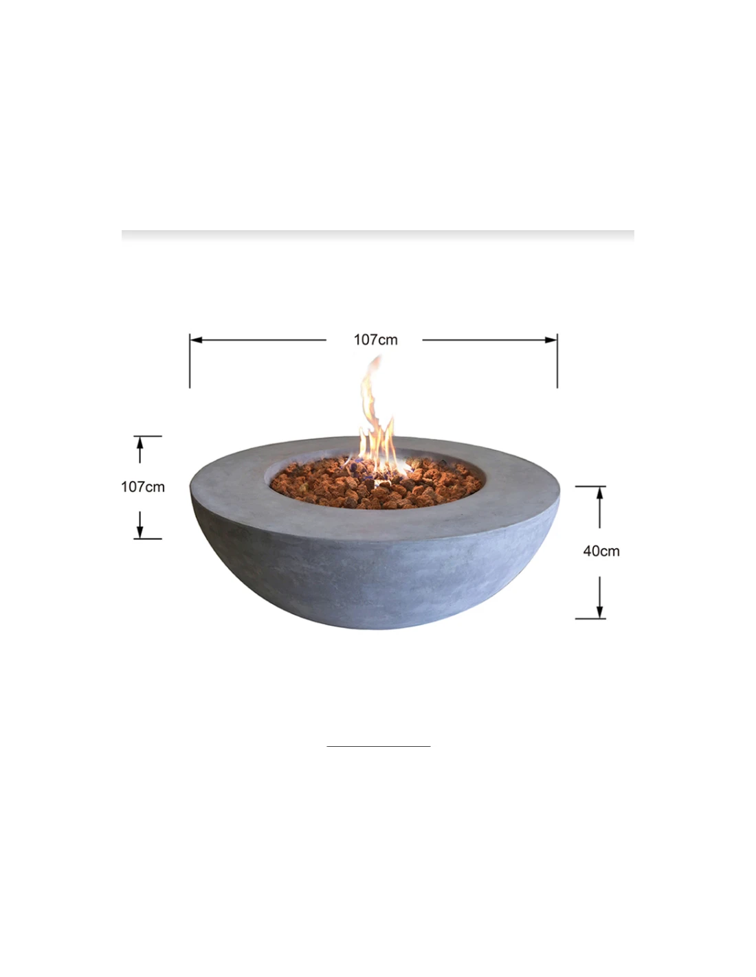 BRASERO GAZ LUNAR BOWL FULL OPTION - ELEMENTI – Image 19